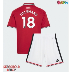 Manchester United Youri Tielemans #18 Hjemmebanesæt Børn 2026-27 Kort ærmer (+ korte bukser)